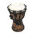 Elephant-Themed Mahogany Mini Djembe Drum from Bali 'Elephant Music' Elephant-Themed Mahogany Mini Djembe Drum from Bali 'Elephant Music'