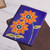 Blue Leather Passport Cover with Hand Painted Flowers 'Lovely Traveler in Blue' Blue Leather Passport Cover with Hand Painted Flowers 'Lovely Traveler in Blue'