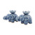 Blue Ceramic Elephant with Lotus Incense Holders (Pair) 'Lotus Elephant in Blue' Blue Ceramic Elephant with Lotus Incense Holders (Pair) 'Lotus Elephant in Blue'