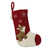 Handcrafted Reindeer-Themed Wool Stocking from India 'Snowy Eve'