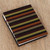 Handcrafted Striped Natural Fiber Journal from Mexico 'Sophisticated Stripes'