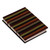 Handcrafted Striped Natural Fiber Journal from Mexico 'Sophisticated Stripes'