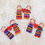 Two Guatemalan Worry Dolls with 100% Cotton Pouch 'Love and Hope'