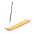Sunny Yellow Resin Striped Wood Incense Holder from India 'Sunny Delight'