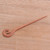 Light Brown Sawo Wood Spiral Motif Hair Pin from Bali 'Light Brown Spiral'