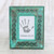Green Hand Carved Flower Cutouts Wood Photo Frame (4x6) 'Blossom Meadow' Green Hand Carved Flower Cutouts Wood Photo Frame (4x6) 'Blossom Meadow'