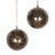 Papier Mache Ornaments in Black and Gold (Set of 4) 'Night of Cheer' Papier Mache Ornaments in Black and Gold (Set of 4) 'Night of Cheer'