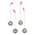 Hand-Painted Papier Mache Holiday Ornaments (Set of 4) 'Holiday Charm' Hand-Painted Papier Mache Holiday Ornaments (Set of 4) 'Holiday Charm'