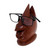 Wood Eyeglasses Stand in Light Brown from Bali 'Prominent Nose in Light Brown' Wood Eyeglasses Stand in Light Brown from Bali 'Prominent Nose in Light Brown'