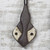 Wood African Mask Ornaments Crafted in Ghana (Set of 3) 'Bedu Masks' Wood African Mask Ornaments Crafted in Ghana (Set of 3) 'Bedu Masks'