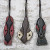 Wood African Mask Ornaments Crafted in Ghana (Set of 3) 'Bedu Masks' Wood African Mask Ornaments Crafted in Ghana (Set of 3) 'Bedu Masks'
