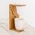 Teakwood and Resin Single-Serve Drip Coffee Stand 'Fresh Beans'