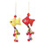Colorful Cotton Fish Ornaments from Thailand (Set of 4) 'Cheerful Fish' Colorful Cotton Fish Ornaments from Thailand (Set of 4) 'Cheerful Fish'