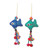 Colorful Cotton Fish Ornaments from Thailand (Set of 4) 'Cheerful Fish' Colorful Cotton Fish Ornaments from Thailand (Set of 4) 'Cheerful Fish'