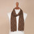 Alpaca Blend Espresso and Tan Scarf from Peru 'Brown Paracas Shadows' Alpaca Blend Espresso and Tan Scarf from Peru 'Brown Paracas Shadows'