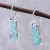 Handcrafted Roman Glass Drop Earrings from Thailand 'Roman Towers' Handcrafted Roman Glass Drop Earrings from Thailand 'Roman Towers'