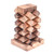 18-Piece Raintree Wood Tower Puzzle from Thailand 'Tower of Pisa' 18-Piece Raintree Wood Tower Puzzle from Thailand 'Tower of Pisa'