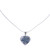 HeartShaped Natural Flower Pendant Necklace from Mexico 'Blue Flowery Heart' HeartShaped Natural Flower Pendant Necklace from Mexico 'Blue Flowery Heart'