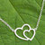 Sterling silver heart necklace 'Love Unites' Sterling silver heart necklace 'Love Unites'