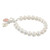 Cultured Pearl and Chalcedony Beaded Bracelet from Thailand 'Alluring Romance' Cultured Pearl and Chalcedony Beaded Bracelet from Thailand 'Alluring Romance'
