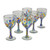 Hand Blown Colorful 8 oz Wine Glasses Set of 6 'Confetti Festival' Hand Blown Colorful 8 oz Wine Glasses Set of 6 'Confetti Festival'