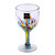 Hand Blown Colorful 8 oz Wine Glasses Set of 6 'Confetti Festival' Hand Blown Colorful 8 oz Wine Glasses Set of 6 'Confetti Festival'