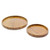 Hand Carved Conacaste Wood Trays Pair from Guatemala 'Natural Circles' Hand Carved Conacaste Wood Trays Pair from Guatemala 'Natural Circles'
