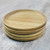 Four Rubberwood Dessert or Party Plates from Thailand 'Sweet Party'