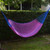 Hand Woven Pink and Blue Nylon Hammock from Mexico Double 'Berry Blossom' Hand Woven Pink and Blue Nylon Hammock from Mexico Double 'Berry Blossom'