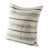 Guatemalan Taupe Striped Backstrap Woven Wool Cushion Cover 'Beauty in Taupe'