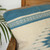 Zapotec Wool Cushion Cover in Azure and Antique White 'Zapotec Azure'
