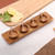 Natural Teakwood Condiment Set from Bali 9 piece 'Natural Island Flavors' Natural Teakwood Condiment Set from Bali 9 piece 'Natural Island Flavors'