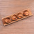 Natural Teakwood Condiment Set from Bali 9 piece 'Natural Island Flavors' Natural Teakwood Condiment Set from Bali 9 piece 'Natural Island Flavors'