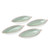 LeafShaped Celadon Ceramic Appetizer Bowls Set of 4 'Festive Banana' LeafShaped Celadon Ceramic Appetizer Bowls Set of 4 'Festive Banana'