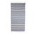 Striped Cotton Beach Towel in Cadet Blue from Guatemala 'Fresh Relaxation in Cadet Blue'