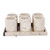 Beige Marble Tequila Glasses from Mexico Set of 6 'Oblique Modernity'