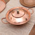 Copper Serving Bowl with a Lid from Java 'Warm Glow' Copper Serving Bowl with a Lid from Java 'Warm Glow'