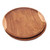 Handcrafted Teakwood Luncheon Plates Pair 'Natural Appetite' Handcrafted Teakwood Luncheon Plates Pair 'Natural Appetite'