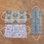 Set of 3 Single Layer Cotton Print Elastic Loop Face Masks 'Batik Inspiration'