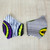 2 Bright African Cotton Print 2-Layer Face Masks from Ghana 'Vital Color'
