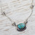 Sterling Silver Mexican Jewelry Pendant Necklace  'Blue Moon' Sterling Silver Mexican Jewelry Pendant Necklace  'Blue Moon'