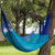 Handmade Striped Rope Hammock Double 'Cool Lagoon'