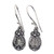 Sterling Silver and Moonstone Dangle Earrings 'Moon Flowers'