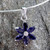 Floral Jewelry Iolite and Sterling Silver Necklace 'Ocean Daisy' Floral Jewelry Iolite and Sterling Silver Necklace 'Ocean Daisy'
