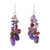 Amethyst and Pearl Dangle Earrings 'Diva' Amethyst and Pearl Dangle Earrings 'Diva'