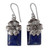 Fair Trade Floral Sterling Silver and Lapis Lazuli Earrings 'Blue Lily' Fair Trade Floral Sterling Silver and Lapis Lazuli Earrings 'Blue Lily'