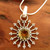Fair Trade Citrine Sun Necklace in Sterling Silver  'Sunshine Daze' Fair Trade Citrine Sun Necklace in Sterling Silver  'Sunshine Daze'