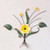 Handcrafted and Painted Yellow Flower Iron Wall Sculpture 'Lovely Lily' Handcrafted and Painted Yellow Flower Iron Wall Sculpture 'Lovely Lily'