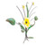 Handcrafted and Painted Yellow Flower Iron Wall Sculpture 'Lovely Lily' Handcrafted and Painted Yellow Flower Iron Wall Sculpture 'Lovely Lily'