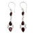 Indian Fair Trade Garnet and Sterling Silver Earrings 'Mystic Wonder' Indian Fair Trade Garnet and Sterling Silver Earrings 'Mystic Wonder'